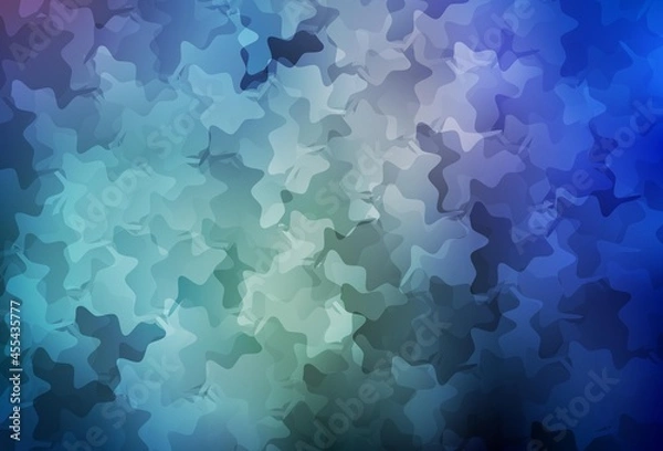 Fototapeta Light BLUE vector background with abstract shapes.