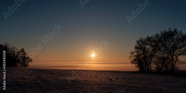 Obraz sunset in the mountains