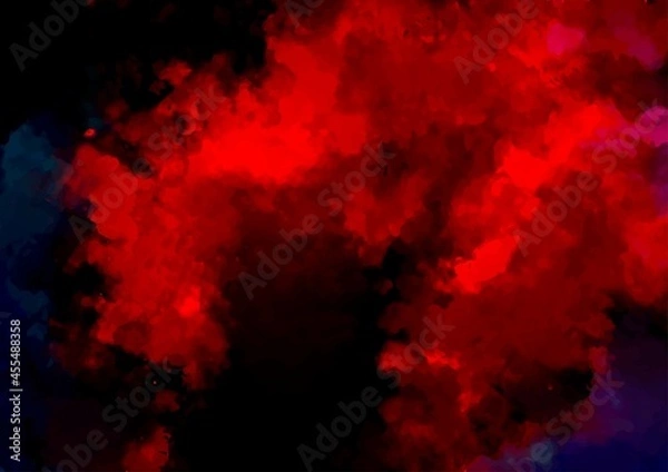 Fototapeta 幻想的な赤い血の水彩テクスチャ背景
