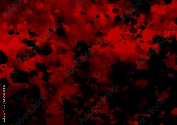 Fototapeta 赤と黒の滲むテクスチャ背景