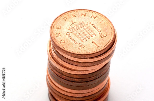 Obraz stack of pennies