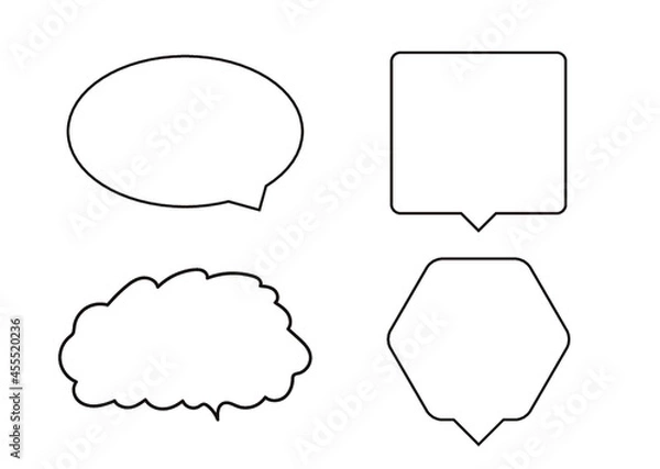 Fototapeta ふきだし