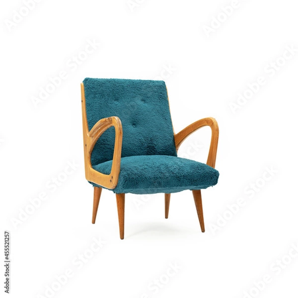 Obraz plush armchair on white background