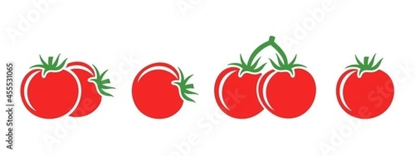 Obraz Tomato logo. Isolated tomato on white background