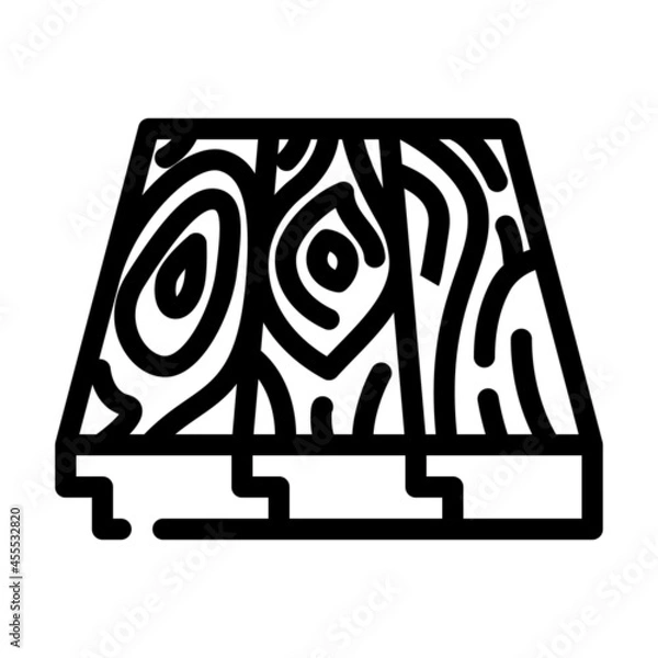 Fototapeta patterned flooring line icon vector. patterned flooring sign. isolated contour symbol black illustration