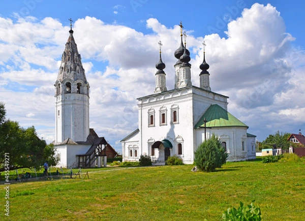 Fototapeta The Alexander Monastery was founded in 1240 by Prince Alexander Nevsky. It was abolished in 1764. In 2006 it was resumed as a monastery. Russia, Suzdal, August 2021.