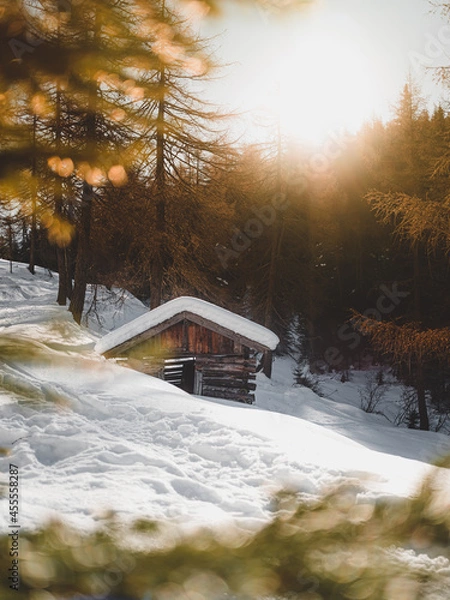 Obraz Hütte im Schnee