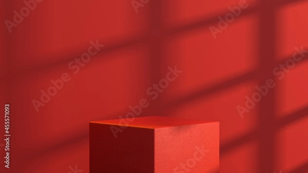 Obraz Creative drawing of 3D rendering background simulation scene product display platform