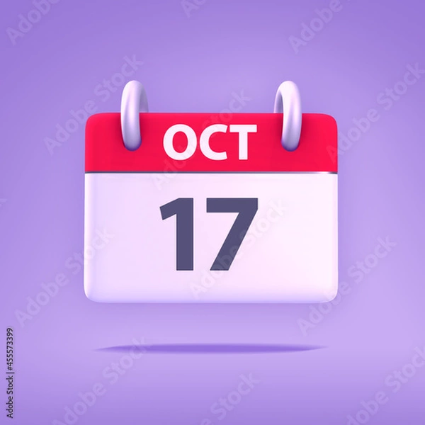 Obraz 3D Calendar - October 17th
