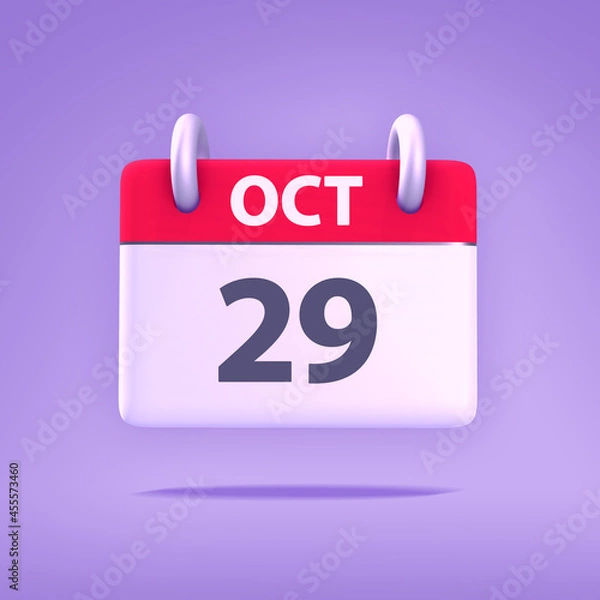 Obraz 3D Calendar - October 29th