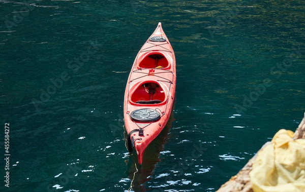 Fototapeta kayak on the river