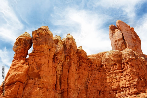 Obraz Red Rock Formations sky A