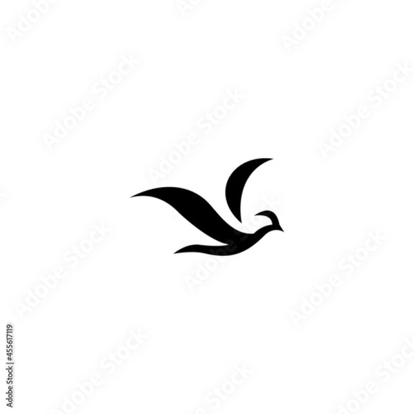 Fototapeta logo bird icon template vector design wings