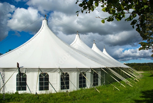 Obraz Large white party tent