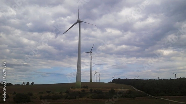 Fototapeta Pale eoliche, parco eolico