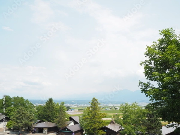 Obraz 富良野の広大な田園風景