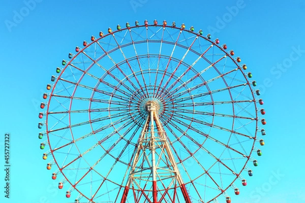 Obraz ferris wheel on a sky