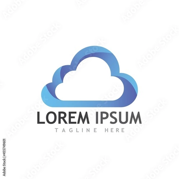 Fototapeta Cloud template vector