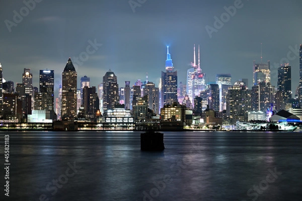 Obraz city skyline at night