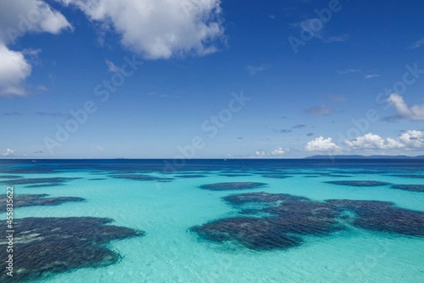 Fototapeta 沖縄県 波照間島 ニシ浜の海