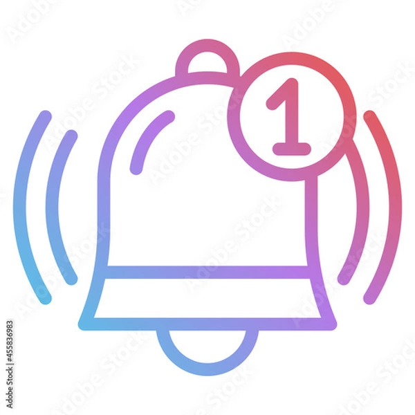 Obraz notification gradient icon