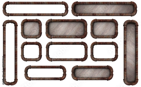 Obraz Pipe Frame Buttons