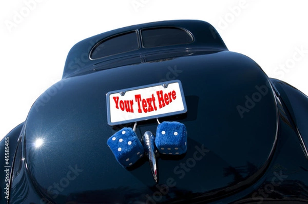 Obraz Classic hot rod with dice