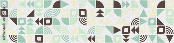 Fototapeta Abstract Geometric Pattern generative computational art illustration