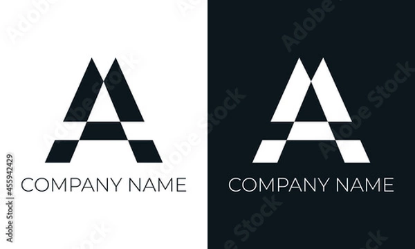 Fototapeta 	
Initial letter a logo vector design template. Creative modern trendy a typography and black colors.