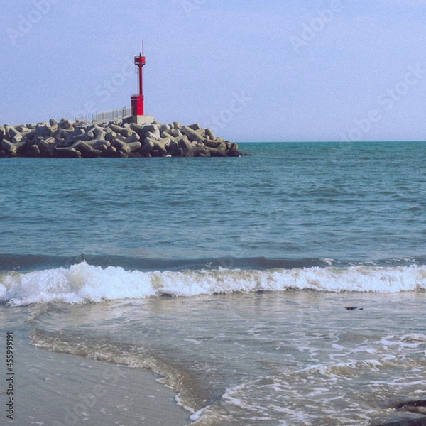 Fototapeta 바다와 등대