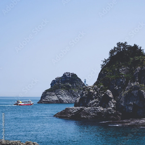 Fototapeta 배와 섬