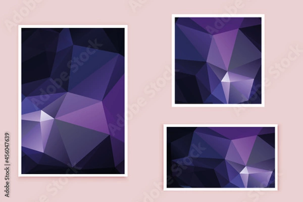 Fototapeta abstract textured polygonal background vector. Blurry triangle design. The pattern can be used for the background.	