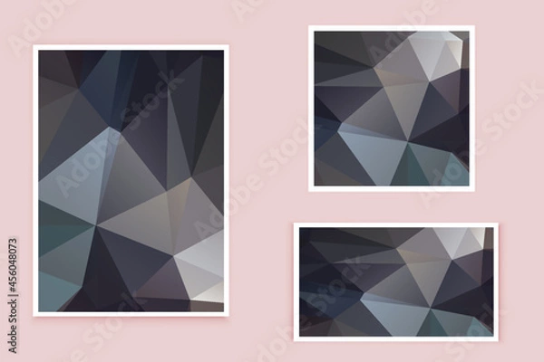 Fototapeta abstract textured polygonal background vector. Blurry triangle design. The pattern can be used for the background.	