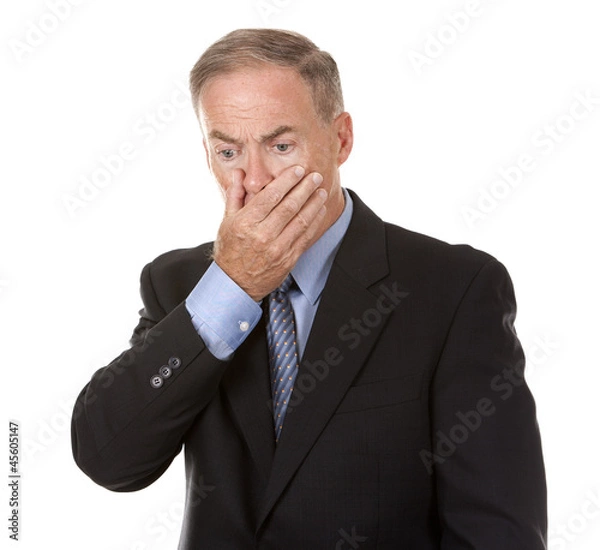 Obraz stressed businessman