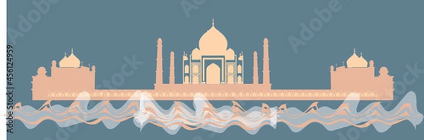 Obraz AI-Tajmahal From Yamuna River
