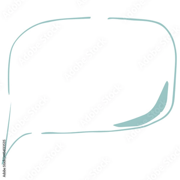Obraz Vector blank template for text, doodle. An empty cloud for dialogs.