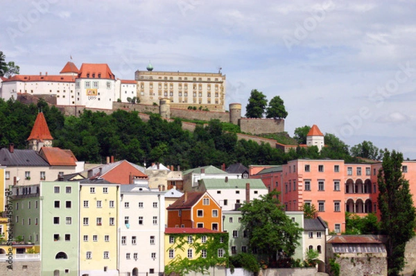 Obraz buntes Städtchen