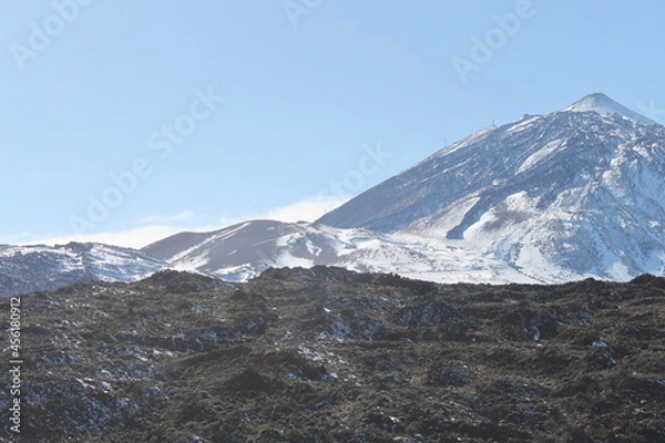 Obraz el Teide, tenerife with snow
