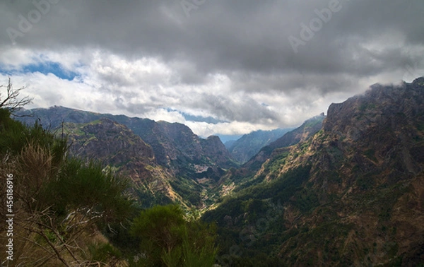 Fototapeta clouds over the mountains