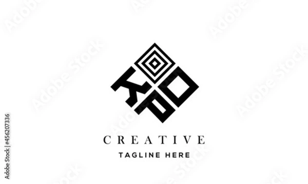 Obraz KOP square three latter logo vector	