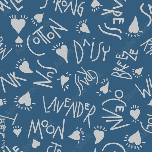 Obraz Inspiring words in blue