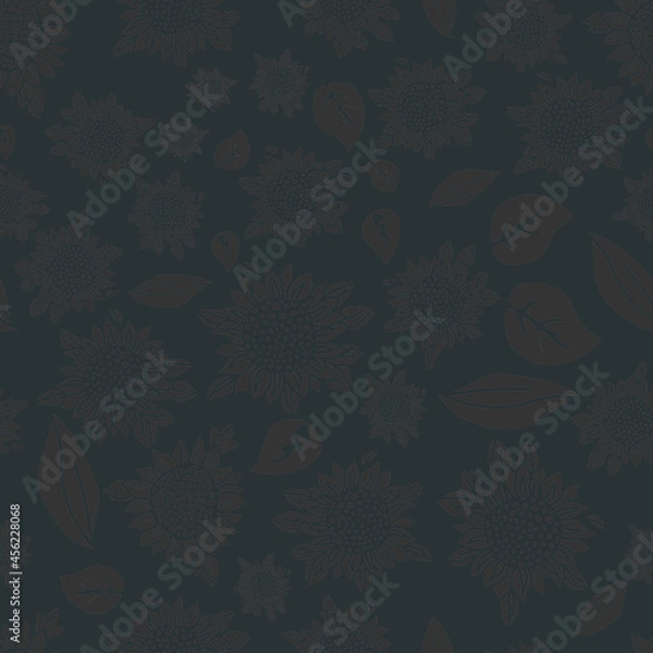 Obraz Grey sunflowers