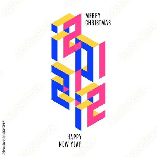 Obraz 2022 logo on white background