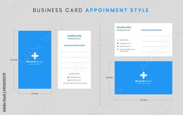 Obraz Business Card Appointment Style