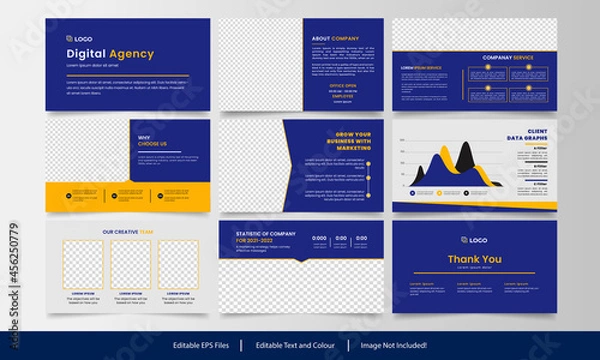 Fototapeta Creative Agency Presentation Design