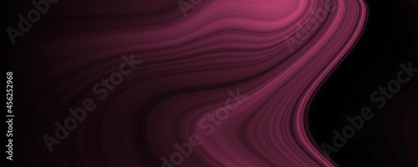 Fototapeta Colorful liquid wave background. Abstract fluid ink texture. Pastel pink  and black shades	