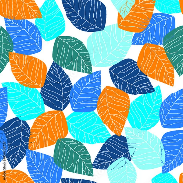 Obraz Blue summer leaves