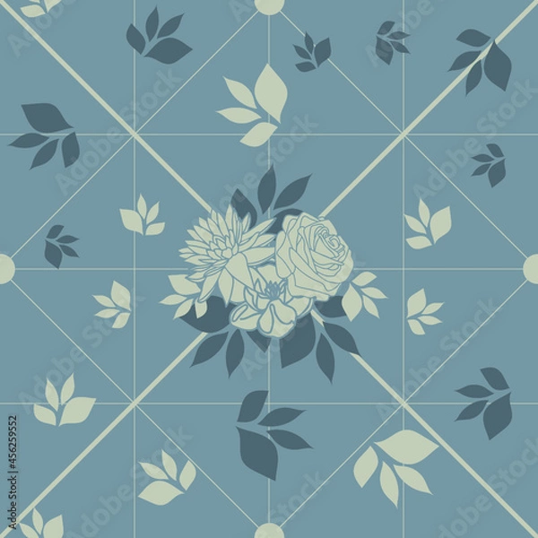 Obraz Light blue autumn flowers