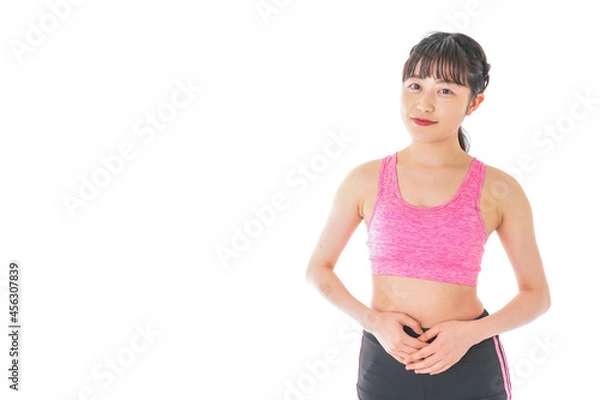 Fototapeta ダイエットをする若い女性