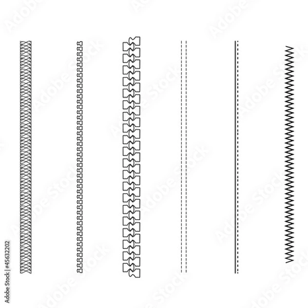 Obraz Stichmuster Nahtarten